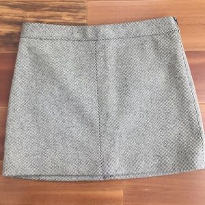 Theory wool mini skirt